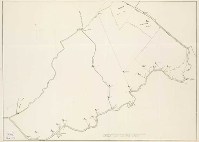 A-1972 [Kaart van het noordelijk deel van het grootwaterschap van Woerden], circa 1806