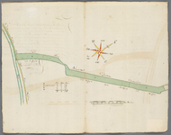 A-2064 [Kaart van enkele percelen grenzende aan de Oude Rijn en de Lage Rijndijk in het ambacht van Leid..., 1739