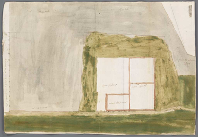 A-2096 [Plattegrond van een huis met erf aan de Spaarndammerdijk onder Sloterdijk], 1658