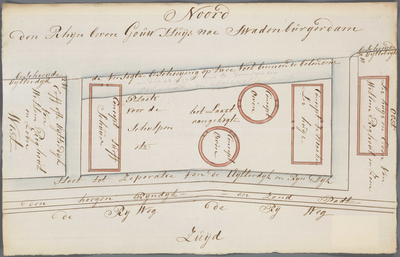 A-2162 [Kaart van een perceel buitendijks land onder Alphen aan den Rijn], 1758