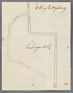 A-2294 [Kaart van een wegverlegging onder Vogelenzang bij de buitenplaatsen Huis te Vogelenzang en Teyli..., 1779