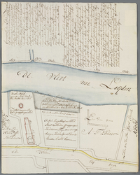 A-2309 Afteekening vande geweezen laken volmolen de Haan, staande tusschen de Heerewegh ende Vliet, buij..., 1782