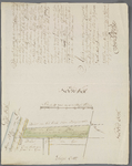 A-2317 Kaartje van een gedeelte lands geleegen in de Kalkpolder onder Leijderdorp, waar op consent tot u..., 1784