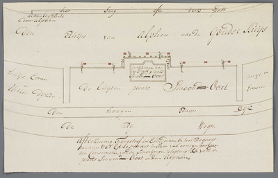 A-2320 Afteekening figuratief tot elucidatie bij het request aan hun wel edeles tot het inslaan van eeni..., 1785