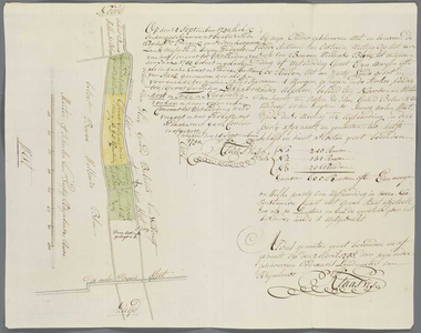A-2337 Meeting en carteering van een morgen uit te aarden kleijland, geleegen in de Steekse polder onder..., 1783