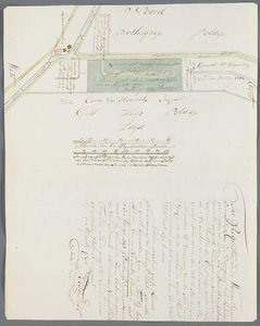 A-2338 [Kaart van te ontgronden land in de Gasthuispolder in Zoeterwoude], 1790