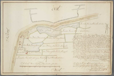 A-2366 [Kaart van de Piek- en Vette Jans-Braak gelegen in de Overbrakerpolder onder Sloterdijk], 1793
