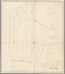 A-2430 [Kaart van enkele te vervenen percelen gelegen in de Westgeerpolder onder Hazerswoude], 1804