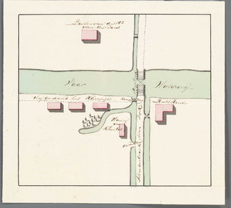 A-2438 [Kaart van de Kampjesbrug met omgeving onder Reeuwijk], 1808