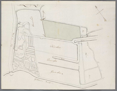A-2455 [Kaart van de buitenplaats Zuiderhout onder Heemstede], 1808