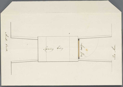 A-2463 [Bovenaanzicht van de Spieringbrug in de Amsterdamse Trekvaart onder Houtrijk en Polanen], 1811
