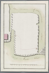 A-2471 [Kaart van te vervenen land in de Nieuwe Gelderswoudse polder onder Zoeterwoude], 1816