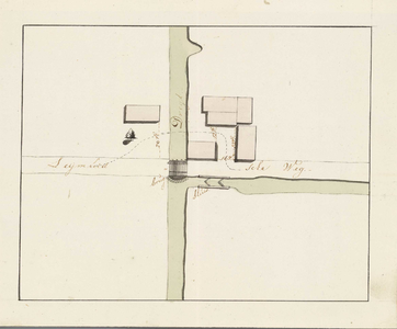 A-2473 [Situatietekening van de Leimuiderbrug over de Drecht in Leimuiden], 1816