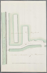 A-2488 [Kaart van te vervenen land in de Nieuwe Gelderswoudsche polder onder Zoeterwoude], 1818