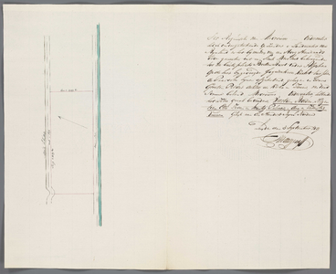 A-2525 [Kaart van te ontgronden land in de polder Kerk en Zanen onder Alphen aan den Rijn], 1827