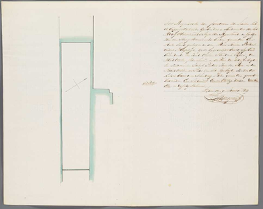 A-2538 [Kaart van te vervenen land in de Meeslouwerpolder onder Stompwijk], 1829