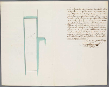 A-2539 [Kaart van te vervenen land in de Meeslouwerpolder onder Stompwijk], 1829