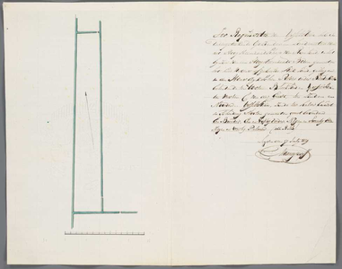 A-2540 [Kaart van te ontgronden land in de Hondsdijkse polder onder Koudekerk aan den Rijn], 1829