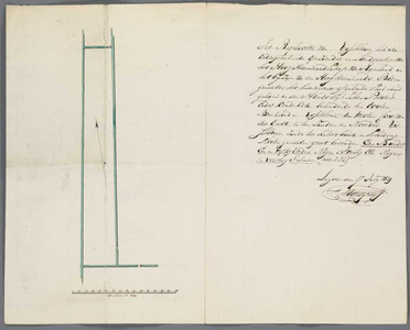 A-2541 [Kaart van te ontgronden land in de Hondsdijkse polder onder Koudekerk aan den Rijn], 1829