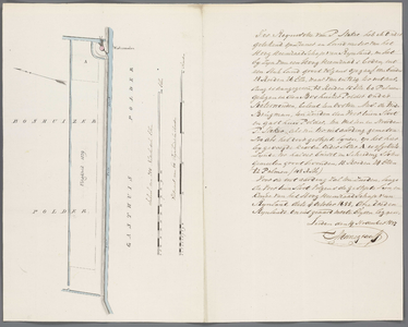 A-2562 [Kaart van te ontgronden land in de Bosch- en Gasthuispolder onder Zoeterwoude], 1837