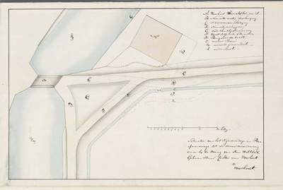 A-2564 Situatie van het tegenwoordige en plan of aanvrage tot de doene verandering om er bij de woning v..., 1837