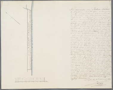 A-2567 [Kaart van te ontgronden land in de Bosch- en Gasthuispolder onder Zoeterwoude], 1839