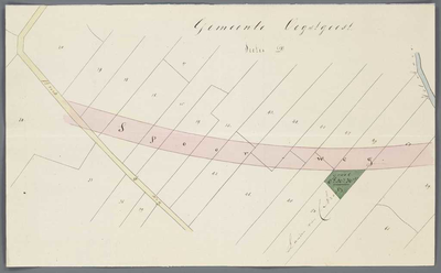 A-2571 [Kaart van te ontgronden land in de polder Broek en Simontjes onder Oegstgeest], 1842