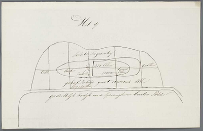 A-2573 [Kaart van te ontgronden buitendijks land langs het IJ onder Houtrijk en Polanen], 1842