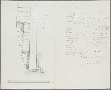 A-2595 [Kaart van te ontgronden land in de Hondsdijkse polder onder Koudekerk], 1850