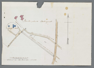 A-2597 [Kaart van de buitenplaats Oostergeest onder Warmond], 1850