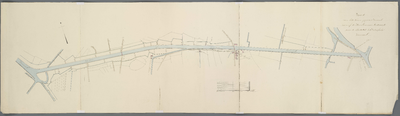 A-2656 [Kaart van het nieuw gegraven kanaal vanaf de Haarlemmer Trekvaart over de Leede tot het Katwijks..., circa 1841