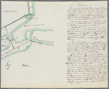 A-2676 [Kaart van de Piet Bollesluis en omgeving in de Schinkelpolder onder Aalsmeer], 1825