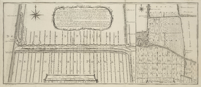 A-2712 Kaart van een gedeelte der veen en droogmakery genaamt de Butter-polder, welke meede begrepen is ..., 1773
