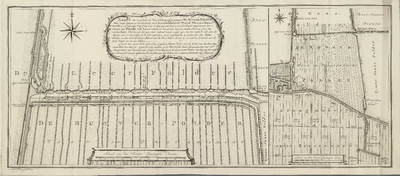 A-2713 Kaart van een gedeelte der veen en droogmakery genaamt de Butter-polder, welke meede begrepen is ..., 1773