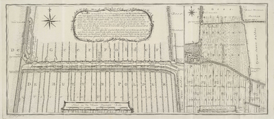 A-2714 Kaart van een gedeelte der veen en droogmakery genaamt de Butter-polder, welke meede begrepen is ..., 1773