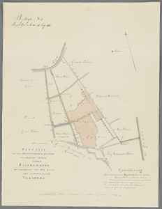 A-2724 Situatie van den Rietveldschen polder en deszelfs omtrek onder Hazerswoude met aanwijzing van het..., 1840