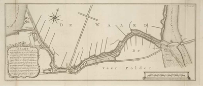 A-2735 Kaart van het water, genaamd het Vuyl Rak, van het Pennings Veer af tot in het Noorder Spaarne; Z..., 1772