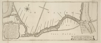 A-2735 Kaart van het water, genaamd het Vuyl Rak, van het Pennings Veer af tot in het Noorder Spaarne; Z..., 1772