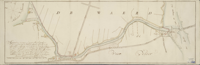 A-2739 Kaart van het water genaamt het 't Vuylrack van het Pennings Veer tot het Noorder Sparen: Zijnde ..., 1772