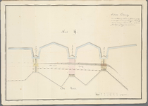 A-2750 Schets Teekening van de situatie der Drie Sluizen, gelegen in den Spaarndamschen Dijk, te Halfweg..., 1824