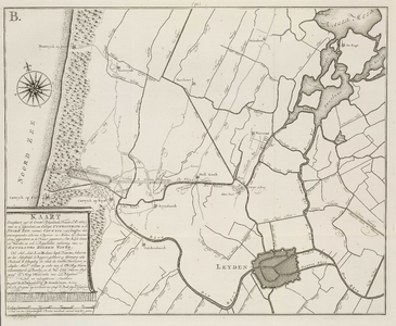 A-2758 Kaart (gecopieert uijt de groote Rhijnlands kaart d' ao. 1687) waar in is afgetekent een concept ..., 1769