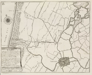 A-2758 Kaart (gecopieert uijt de groote Rhijnlands kaart d' ao. 1687) waar in is afgetekent een concept ..., 1769