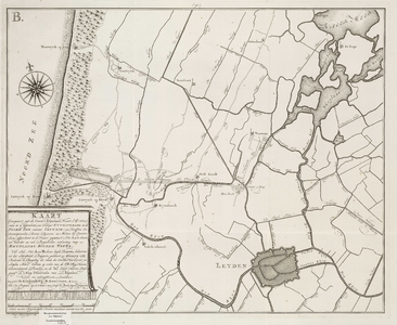 A-2762 Kaart (gecopieert uijt de groote Rhijnlands kaart d' ao. 1687) waar in is afgetekent een concept ..., 1769