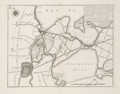 A-2763 Kaart (Gecopieert uijt de Groote Kaart van Rhynland d' Ao. 1687.) waar in vertoont word, een Conc..., 1769