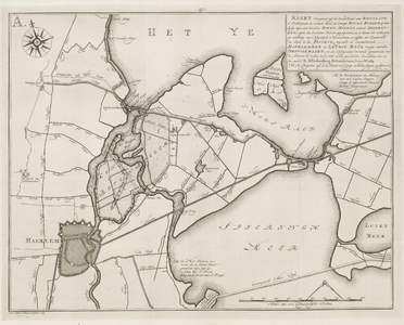 A-2766 Kaart (Gecopieert uijt de Groote Kaart van Rhynland d' Ao. 1687.) waar in vertoont word, een Conc..., 1769
