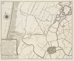 A-2767 Kaart (gecopieert uijt de groote Rhijnlands kaart d' ao. 1687) waar in is afgetekent een concept ..., 1769