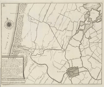 A-2796 Kaart (gecopieert uijt de groote Rhijnlands kaart d' ao. 1687) waar in is afgetekent een concept ..., 1769