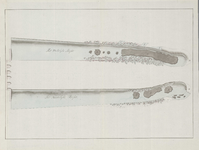 A-2810 [Bovenaanzicht van de hoofden voor de Buitensluis onder Katwijk aan Zee], 1808