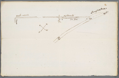 A-2813 [Kaart van de Rijsdrecht en de Westeinderdijk tussen het Haarlemmermeer en de Zwet onder Leimuide..., 1781