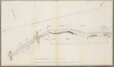 A-2814 [Kaart van de Drecht tussen Bilderdam en de Oude Wetering onder Vriesekoop en Leimuiden], 1804